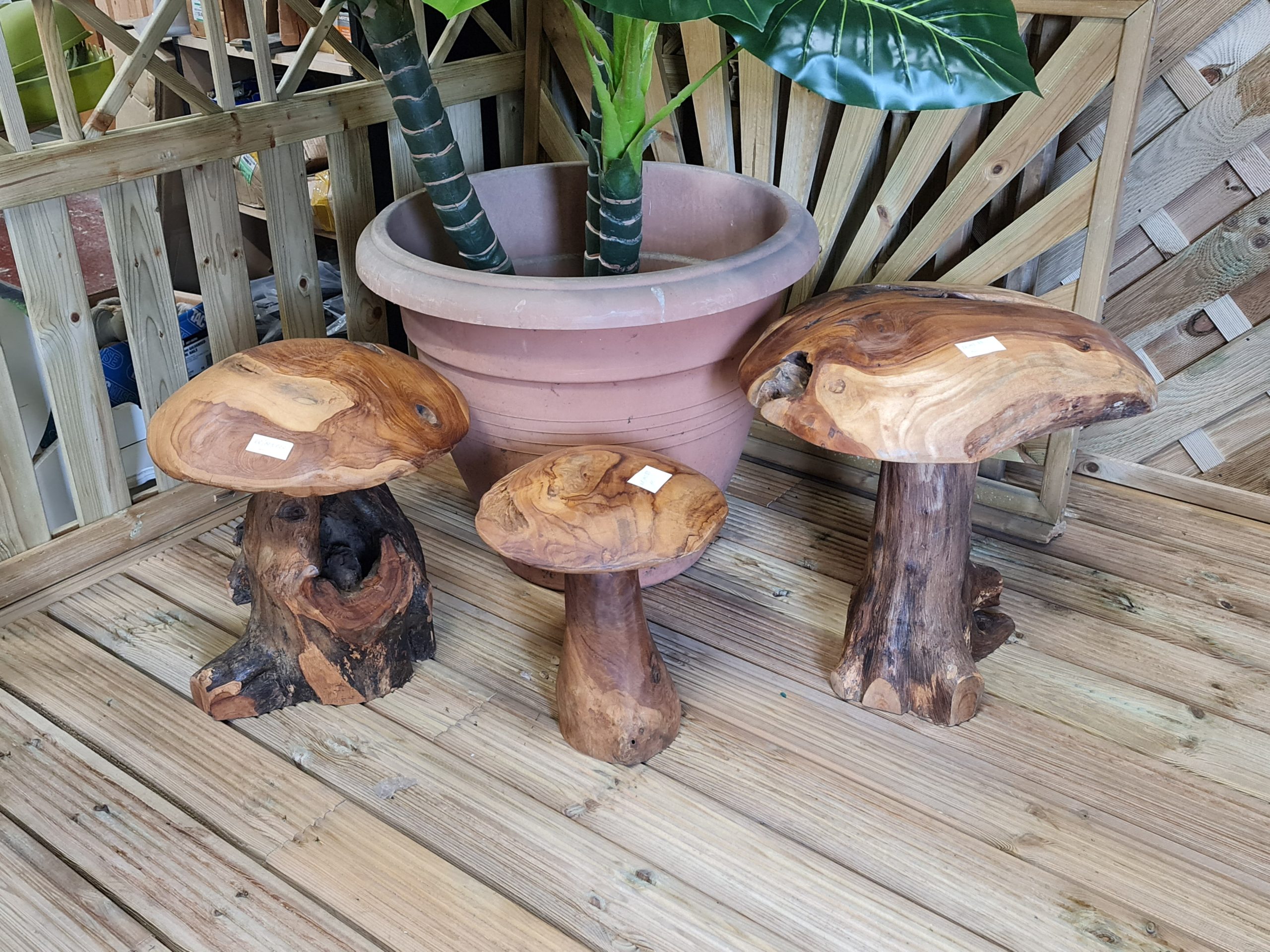Rustic Root Mushroom Furniture - Medium, Large, and Extra Large Sizes